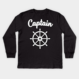 Seaman Veteran Captain Kids Long Sleeve T-Shirt